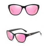 Ochelari de soare Techsuit Sunglasses Polarized (A572), polarizati, UV400, negru;roz