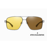 Ochelari de soare Techsuit Sunglasses Polarized (LM001), polarizati, UV400, galben;gri