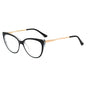 Techsuit Anti-Blue Light Glasses Reflex Metal (F5018-C72), Cat Eye, Dark Negru