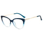 Techsuit Anti-Blue Light Glasses Reflex Metal (F5018-C8), Cat Eye, Transparent Albastru
