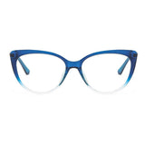 Techsuit Anti-Blue Light Glasses Reflex Metal (F5018-C8), Cat Eye, Transparent Albastru