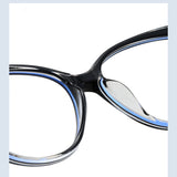 Techsuit Anti-Blue Light Glasses Reflex Metal (F5018-C8), Cat Eye, Transparent Albastru