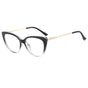 Techsuit Anti-Blue Light Glasses Reflex Metal (F5018-C7), Cat Eye, Transparent Negru