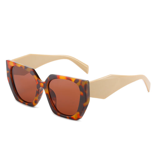 Ochelari de soare Techsuit Sunglasses (3967), polarizati, UV400, maro;crem