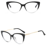 Techsuit Anti-Blue Light Glasses Reflex Metal (F5018-C7), Cat Eye, Transparent Negru