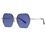 Ochelari de soare Techsuit Sunglasses (8561), polarizati, UV400, albastru;argintiu