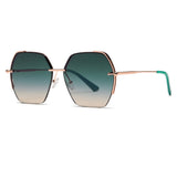 Ochelari de Soare Techsuit (8561), polarizati, UV400, verde;auriu