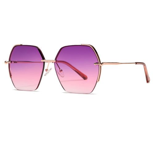 Ochelari de soare Techsuit Sunglasses (8561), polarizati, UV400, roz;auriu;mov