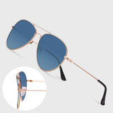 Ochelari de soare Techsuit Sunglasses (3025), polarizati, UV400, Auriu/Verde