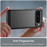 Husa pentru Google Pixel 9 Pro XL, Techsuit Carbon Silicone, albastru