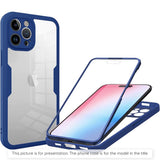 Husă pentru iPhone 17 Pro Max / iPhone 18 Pro Max, Techsuit ColorVerse 360 Series cu Folie protectoare, Albastră