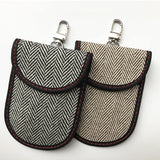 Techsuit Rfid Anti-Theft (AF1), pentru Cards & Keys, Waterproof Leather, Metal Hybrid Fibre, EMF Blocker, 12.5x9, Gri