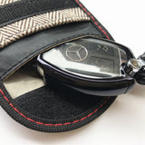 Techsuit Rfid Anti-Theft (AF1), pentru Cards & Keys, Waterproof Leather, Metal Hybrid Fibre, EMF Blocker, 12.5x9, Gri