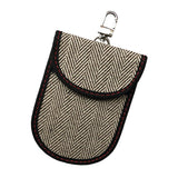 Techsuit Rfid Anti-Theft (AF1), pentru Cards & Keys, Waterproof Leather, Metal Hybrid Fibre, EMF Blocker, 12.5x9, Beige