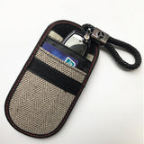 Techsuit Rfid Anti-Theft (AF1), pentru Cards & Keys, Waterproof Leather, Metal Hybrid Fibre, EMF Blocker, 12.5x9, Beige