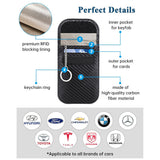 Techsuit Rfid Anti-Theft (AF2), pentru Cards & Keys, PU Leather, EMF Blocker, Negru
