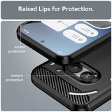 Husa pentru Nothing Phone (2a), Techsuit Carbon Silicone, albastru