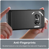 Husa pentru Nothing Phone (2a), Techsuit Carbon Silicone, albastru