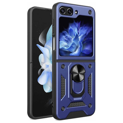 Husa pentru Samsung Galaxy Z Flip5, Techsuit CamShield Series, albastru