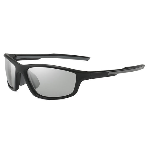 Techsuit Bike Glasses (3047), pentru Cycling and Sport Outdoor Activities, cu UV Protection, Unisex, Black / Discoloration
