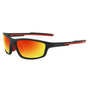 Techsuit Bike Glasses (3047), pentru Cycling and Sport Outdoor Activities, cu UV Protection, Unisex, Portocaliu
