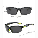 Techsuit Bike Glasses (9301), pentru Cycling and Sport Outdoor Activities, cu UV Protection, Unisex, Black / Gradient Albastru