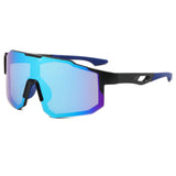 Techsuit Bike Glasses (9337), pentru Cycling, Sport Outdoor Activities, cu UV Protection, PC Frame, Unisex, Black / Albastru