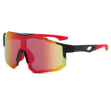 Techsuit Bike Glasses (9337), pentru Cycling, Sport Outdoor Activities, cu UV Protection, PC Frame, Unisex, Black / Albastru