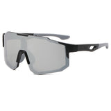 Techsuit Bike Glasses (9337), pentru Cycling, Sport Outdoor Activities, cu UV Protection, PC Frame, Unisex, Black / Albastru