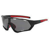 Techsuit Bike Glasses (9330), pentru Cycling, Sport Outdoor Activities, PC Frame and Lens, Unisex, Black / Albastru