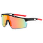 Techsuit Bike Glasses (9963), pentru Cycling, Sport Outdoor Activities, cu PC Frame and Lens, Unisex, Black / Portocaliu