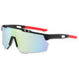 Techsuit Bike Glasses (9963), pentru Cycling, Sport Outdoor Activities, cu PC Frame and Lens, Unisex, Black / Light Albastru