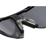 Techsuit Bike Glasses (9963), pentru Cycling, Sport Outdoor Activities, cu PC Frame and Lens, Unisex, Black / Light Albastru