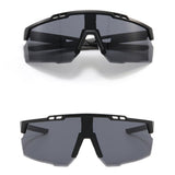 Techsuit Bike Glasses (9963), pentru Cycling, Sport Outdoor Activities, cu PC Frame and Lens, Unisex, Black / Light Albastru