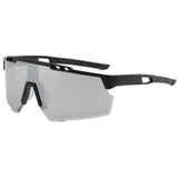 Techsuit Bike Glasses (9963), pentru Cycling, Sport Outdoor Activities, cu PC Frame and Lens, Unisex, Black / Gri
