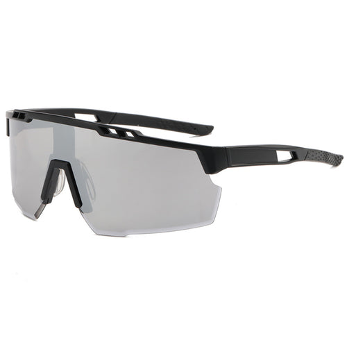Techsuit Bike Glasses (9963), pentru Cycling, Sport Outdoor Activities, cu PC Frame and Lens, Unisex, Black / Gri