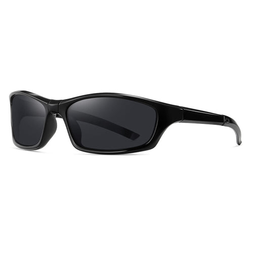Techsuit Bike Glasses (24101), pentru Cycling and Sport Outdoor Activities, Polarized, Unisex, Negru