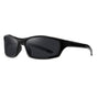 Techsuit Bike Glasses (24101), pentru Cycling and Sport Outdoor Activities, Polarized, Unisex, Negru