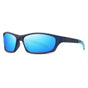 Techsuit Bike Glasses (24101), pentru Cycling and Sport Outdoor Activities, Polarized, Unisex, Blue / Light Albastru