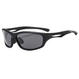 Techsuit Bike Glasses (9309), pentru Cycling and Sport Outdoor Activities, Polarized, PC Frame, Unisex, Black / Albastru