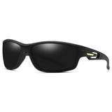 Techsuit Bike Glasses (201910), pentru Cycling and Sport Outdoor Activities, Polarized, Rectangular, Unisex, Albastru