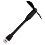 Techsuit Mini USB Fan (TUF1), portabil, Flexible, Bendable, 5V, Alb