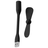 Techsuit Mini USB Fan (TUF1), portabil, Flexible, Bendable, 5V, Alb