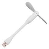 Techsuit Mini USB Fan (TUF1), portabil, Flexible, Bendable, 5V, Alb