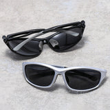 Techsuit Bike Glasses (9309), pentru Cycling and Sport Outdoor Activities, Polarized, PC Frame, Unisex, Black / Galben