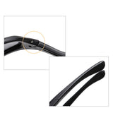Techsuit Bike Glasses (9309), pentru Cycling and Sport Outdoor Activities, Polarized, PC Frame, Unisex, Black / Albastru