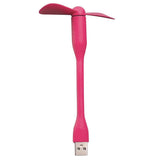 Techsuit Mini USB Fan (TUF1), portabil, Flexible, Bendable, 5V, Alb
