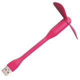 Techsuit Mini USB Fan (TUF1), portabil, Flexible, Bendable, 5V, Alb
