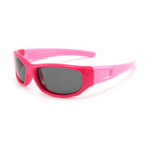 Ochelari de soare Techsuit Kids Polarized Sunglasses (800-C30), polarizati, UV400, roz;rosu