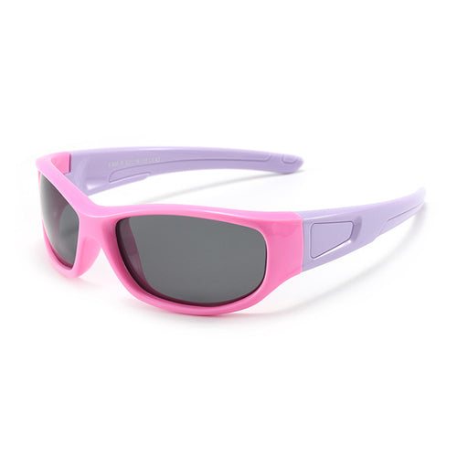 Ochelari de soare Techsuit Kids Polarized Sunglasses (800-C42), polarizati, UV400, roz;mov